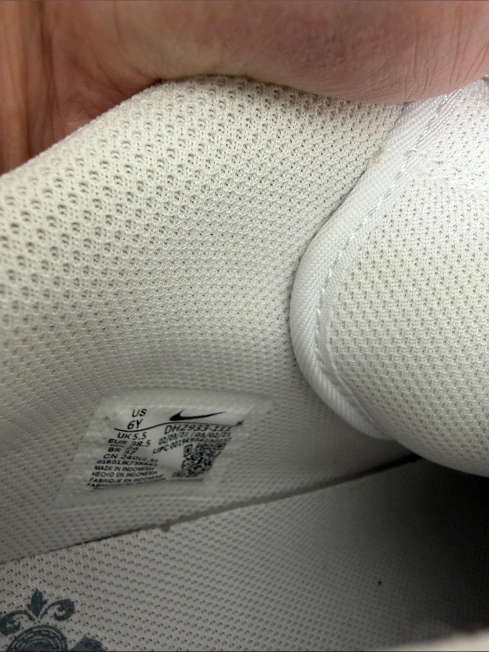 Nike Kids White High-Top Sneakers with Strap